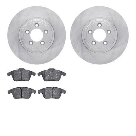 DYNAMIC FRICTION CO 6602-20066, Rotors with 5000 Euro Ceramic Brake Pads 6602-20066